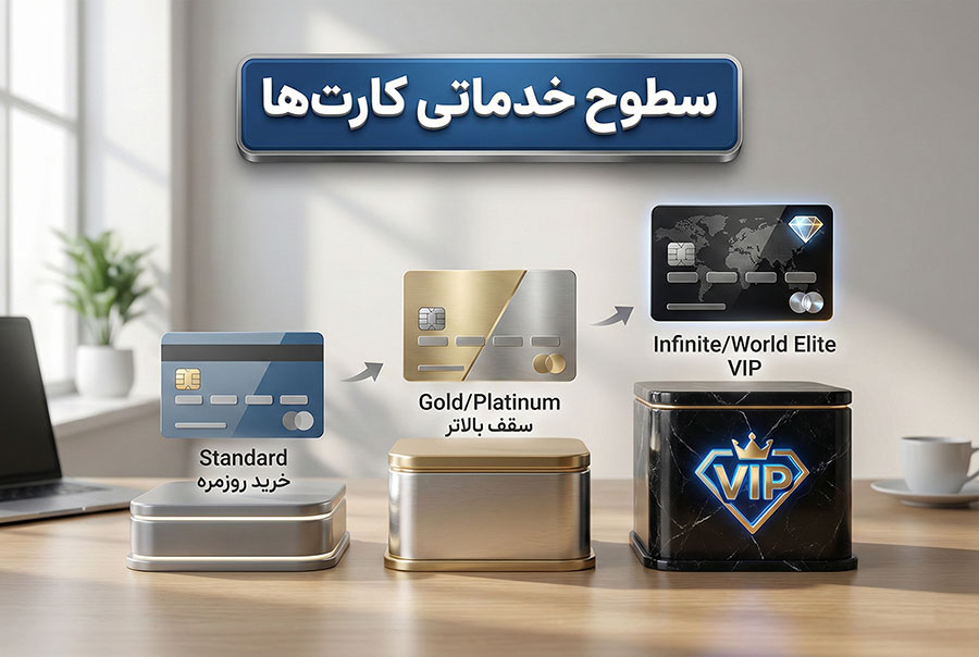 تفاوت مستر کارت و ویزا کارت؛ کدام برای ایرانیان بهتر است؟ 4 سطوح مختلف خدمات ویزا و مستر