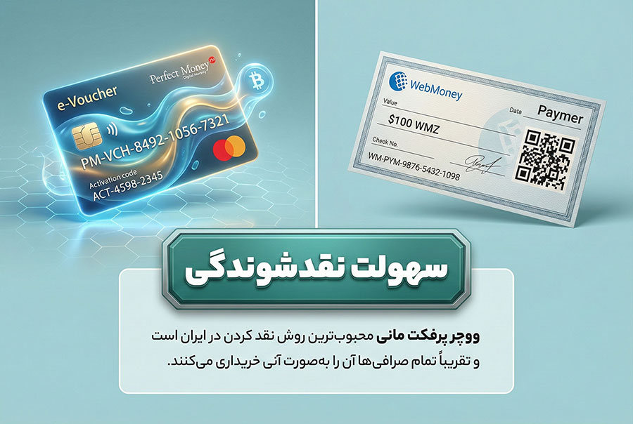 ووچر پرفکت مانی در برابر پیمر وب مانی